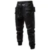 Pantalon masculin punk multi-poches joggeurs de cargaison hommes hommes noirs technologiques harajuku hip hop streetwear pantalon mode plage de la plage