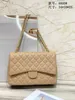 Marka tote çanta tasarımcı çanta gerçek deri aaa kalite altın zincirler havyar çocuk messenger çanta hobo çanta crossbody çift flep kadın çantalı çanta cüzdan ld2#8800