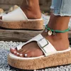 Dikke lederen sandalen Sandalen Damesplatform Glides Zwart Witte mode Flip Flops Classic Glaidator Sandale Woman Strandschoenen Maat 36-43