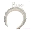 Clips de cheveux Bachelorettes Party Bandouchez Femmes de mariage Heads Bridal Shower Tiaras Gift Dropship