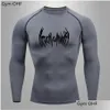 Herr t-shirts män tränar gym jogging skjortor compri kör t shirt sportkläder snabb torr rgard fitn tight lg hylsa sport tshirt g9q dhilm