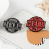 Retro Red Black Ticket Round Symbol Badge Admit Hell One Movie Hell Tickets Cool Brooch Backpack Leather ENAMEL PIN AMIS AMIS GADE