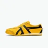 Top 2024 Tiger México 66 Homens Mulheres Sapatos Casuais Designer Runner Tênis Preto Branco Branco Amarelo Puro Prata Man Trainadores de Loafer Sports Tamanho 36-44 FF12SSF