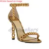 OG Original Tomlies Fordlies Woman Party Elegant and Brand Stiletto Women Shoes Lock Padlock Key Pointy Metal Naked Heel Sandals Chaussures Robe Wedding Eur 35-42