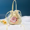 Yun Zhiqi Tassel Embroidery Bag Chinese Style HanfuアクセサリーバッグSU刺繍丸角ドローストリングポータブルクロスボディ携帯電話