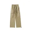 Men's Pants Fashion Outdoor Cargo Harajuku Straight Male Big Pocket Street Casual Hip Hop Men Woman Trousers Large Size