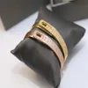 Nicchia S 925 Sterling Silver Designer Full Diamond 18K in oro rosa Kelly Kelly Bracciale Femmina vento a vento freddo Red Versatile