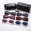 Lunettes de soleil ovales de mode pour femmes Designer plage Eyeglass accessoires décontractés 6 couleurs