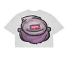 Мужские футболки летние новая милая и интересная футболка с граффити для печати Street Twist Y2K Retro Harajuku Gothic Casual Top Pare Short Sleep2403