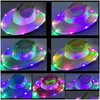 Feestmutsen Led Colorf Cowboy Neon Sparkly Space Light Up Cowgirl Hat Holograph Rave Fluorescent Costume Drop Delivery Home Garden Fe Dhaqa