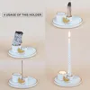 Posiadacze świec 4 na 1 kadzidło i posiadacz spalania Palo Santo - 5,9 "ceramiczny popiół łapacza taca medytacyjna Decor Home Decor