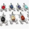 Charms Natural Stone Frog estilo pingentes de ametista pingente de cristal rosa para colares de jóias Drop Drop Findin Dhgarden dhcil