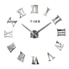 Horloges murales 2024 Fashion Quartz Watch Home Decor Limited Vente 3D Big Mirror DIY REAL HORLOGE MODERN DESIGN RAY