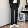 Men's Pants Spring Men Korean Fashion Sportswear Streetwear Drawstring Wide Leg Straight Track Cotton Casual Loose Trousers A158