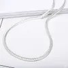 Подвесные ожерелья i-выстрел серебряный ювелирный ожерелье 5 мм