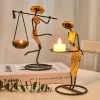 Candles Candle Holders Home Decoration Accessories Rustic Wedding Table Centerpiece Decor Living Room Human Figurines Candlestick Gifts