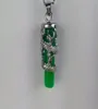 11 Collier de pendentif en jade vert