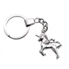 Keychains Drop Souvenirs Gift Men KeyChain 2 Färger 37x28mm Big Size 3D Lucky Horn Horse Pendant Keyring