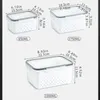 Storage Bottles Refrigerator Box Fridge Organizer Fresh Vegetable Fruit Boxes Drain Basket Containers Pantry Kitchen