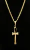 Gyptian Ankh Key Charm Hip Hop Cross Gold Silver Plated Pendant Necklaces For Men Top Quality Fashion Party Jewellry Gift9017363