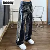 Jesienne modne spodni w stylu hip -hopowym spodnie dżinsy retro proste szerokie nogi spodnie luźne dżinsy harajuku streetwear 240424