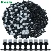 Decorations KESLA 20PCS Plasic Watering Irrigation Garden Misting Sprinkler Heads Nozzle w/ Tee joints for Misting Watering Irrigation