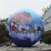 6m Dia (20 Fuß) Weihnachtsfestballon im Freien mit LED -Streifen und Gebläse für die Weihnachtsdekoration der Nachtclub Stage