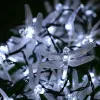 Decorazioni 1pc 5m20les Dragonfly Solar String Lights Outdoor Waterproof 8 Modies Dragonfly Fairy Lights for Home Patio Garden Decorazioni per matrimoni