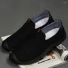 Casual Shoes Loafers Men Canvas Shoe Cloth Spring Linen 2024 Mens Lightweight Cow Tendon Sole Walking Breathable