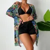 Women's Swimwear Tall Swimsuits For Women Long Torso Plus Size 3pieces Swimsuit With Sleeve Beach Cover Up Gothic Shirts Teens