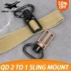 Lights Metal Tactical 2 To 1 Point Triglide Convertible QD Sling Adapter Compatible Swivels Airsoft Hunting For MS2 AR15 AK Mount Weapo