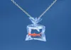 Créateur de sacs d'eau roman roman Goldfishfish Transparent Resin Koi Collier vous apporte Bonne chance pour hommes et femmes Fine Bijoux8536233