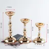 Candle Holders 1 Pc Single-headed Metal Romantic Wedding Props Ornaments Wrought Iron Holder Living Room