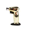 New Jet Flame Windproof Cigar Lighter Butane Without Gas Blow Torch Lighter For Kitchen Bbq Wholesale