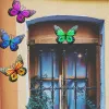 Decorations Vintage 3D Metal Butterfly Wall Art Hanging Decor Wrought Iron Wall Hanging Sculpture Garden Home Party Decoration