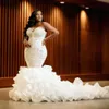 Arabico Ebi Ott Plus Aso size Mermaid Avory Lussuoso abiti da sposa abiti da sposa in perline Abiti da sposa ZJ114