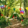 Garden Decorations Hot Air Balloon Wind Spinner Rainbow Hanging Wind Twister Outdoor Windmill Garden Front Yard Home Festival Celebration Decor