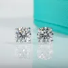 AnuJewel 2ct D Color 925 Sterling Silver Stud Earrings For Women With GRA Certificate Jewelry Custom Earrings 240418