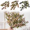 Fleurs décoratives 66 cm Branche de baies artificielles Bouquet Bouquet Automne Decoration Faux Fruit Plantes Po Props Home Wedding Christmas Decor