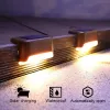 Decorazioni solare per esterno giardino leggero parete parete leggera a led gradini illuminazione impermeabile decorazione per giardino cortile recinto