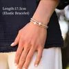 Strang Ccgood Natural Pearl Armbänder Gold plattiert 18 K Silber Farbperlen Elastizes Armband für Frauen Pulseras Mode Schmuck