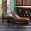 Chaussures décontractées sipriks importés italiens authentiques veau en cuir noir Blogues vintage masque classique oxfords sur mesure goodyear soulevé 45