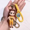 Décompression jouet princesse livre sac pendentif poupée mignon en silicone car clés pvc cadeaux ke clés en gros