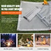 Décorations Disassement Jardin arrière-cour chauffage en acier inoxydable en acier inoxydable Camping Camping Fire Fire Rack Flinable Mesh Fire Pit BBQ Tools Hot