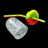 スモークショップスモークアクセサリープラスチックカップウォーターパイプラウンド水ギセルフリーズ冷却カップバブラー喫煙ボングシリコンオイルフッカーガラスオイルバーナーパイプ