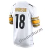 2024 PROJEKT 3 RUSSELL WILSON 76 TROY FAUTANU 90 T.J. Watt Custom 2 Justin Fields 22 Najee Harris 36 Jerome Bettis Men Women Youth Football Jersey Size S-6xl