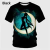 T-Shirts New Sailor Moon Anime 3D-Druckmädchen Kurzarm T-Shirt Casual O-Neck Anime Sailor Moon Childrens Unisex Kurzarm T-Shirtl2404