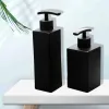Set mat zwart vloeistof soap dispenser roestvrijstalen keuken zeep dispensers badkamer shampoo lotion fles hand ontsmetting voor kind