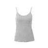 Tanks pour femmes camis camistte de soutien-gorge rembourrés pour femmes en italien solide comi top top top camisole avec le réservoir de fitness Camisole de maison de soutien-gorge intégré TOPL24029