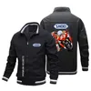 Giacche da uomo 2023 Autunno/Inverno New Fashion Vendita a caldo 93 Mark Racing Motorcycle Cycling Giacca per esterni per esterni giacca antivento T240428